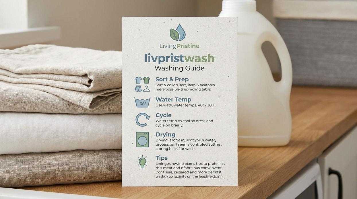 Livpristwash Washing Guide by Livingpristine