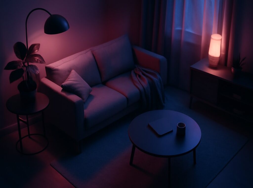 living room transformation